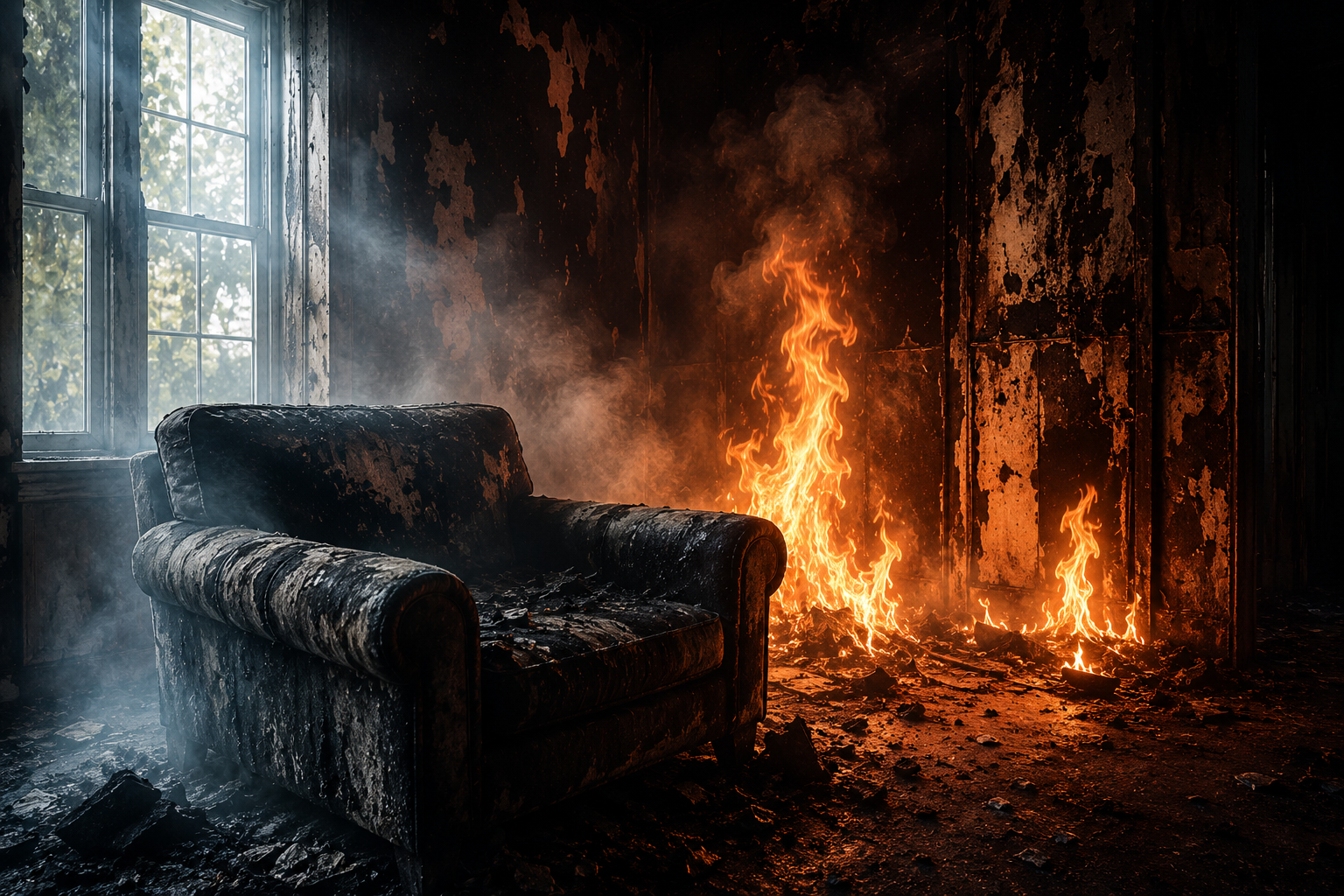 Smoke and fire damage