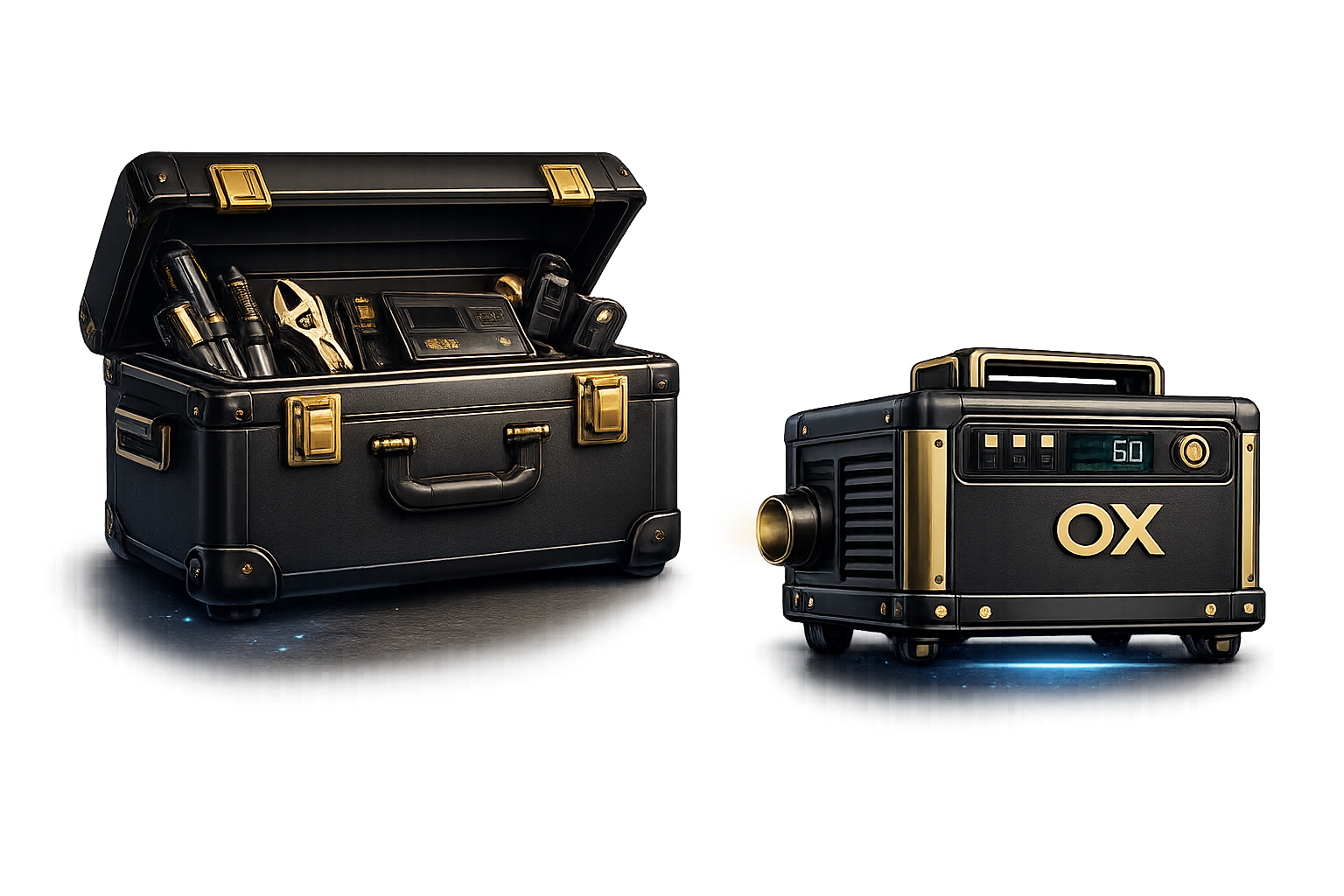 OX equipment being added to a professional toolbox, representing expanded service capabilities